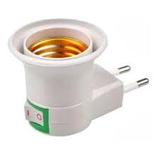 BOCAL SOQUETE C/INTERRUPTOR TOMADA SKLYLIK*