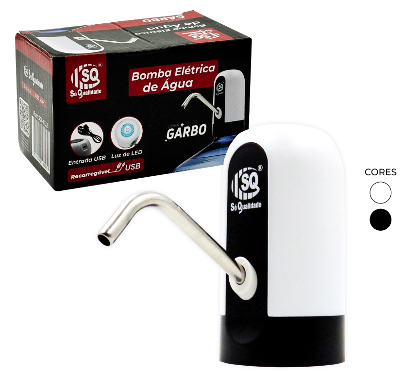 BOMBA ELETRICA DE AGUA RECARREGAVEL USB SQ-4