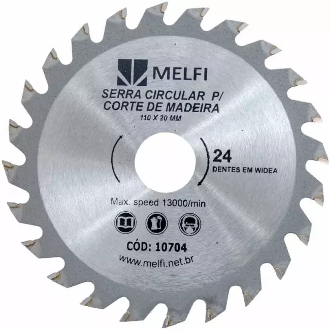 DISCO CORTE CIRCULAR MADEIRA 24D MELFI 10704
