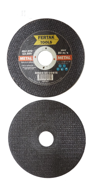 DISCO DE CORTE PARA FERRO 10PCS FERTAK 2811