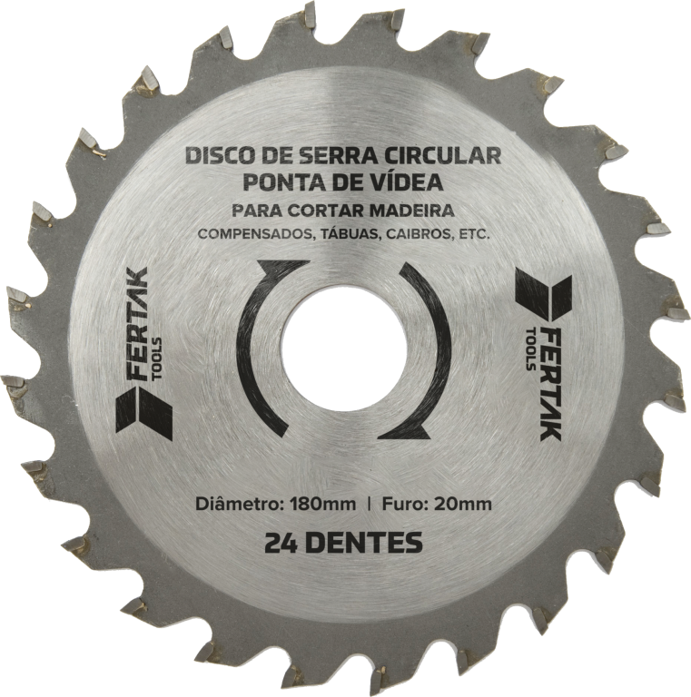 DISCO DE CORTE PARA MADEIRA 180MM FERTAK 281