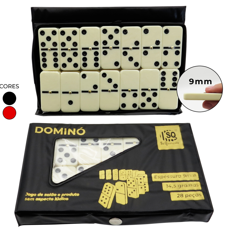DOMINO DE OSSO 9MM 28PCS SQ-3441