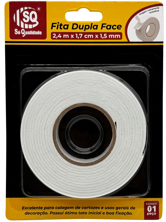 FITA DUPLA FACE 2,4M SQ-3540