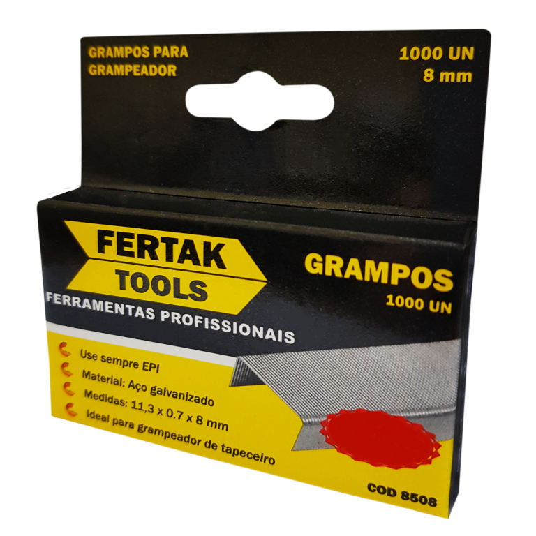 GRAMPO RETO TAPECEIRO 10MM FERTAK 8510