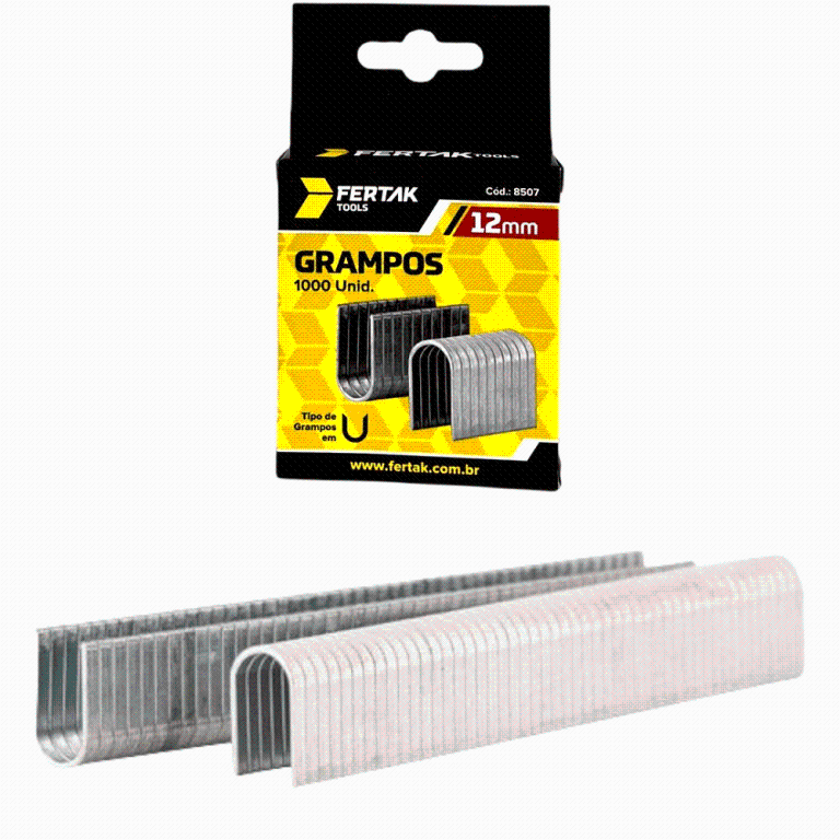 GRAMPO U TAPECEIRO 12MM FERTAK 8507