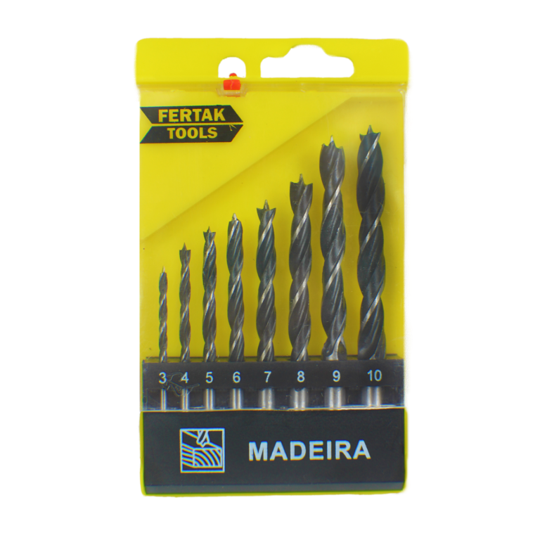 JOGO DE BROCA PARA MADEIRA 8PCS FERTAK 1204