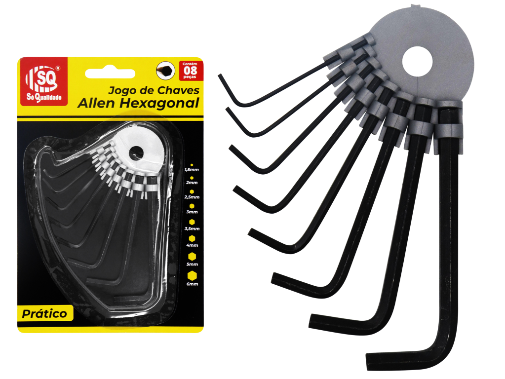 JOGO DE CHAVE ALLEN 8PCS SQ-3271