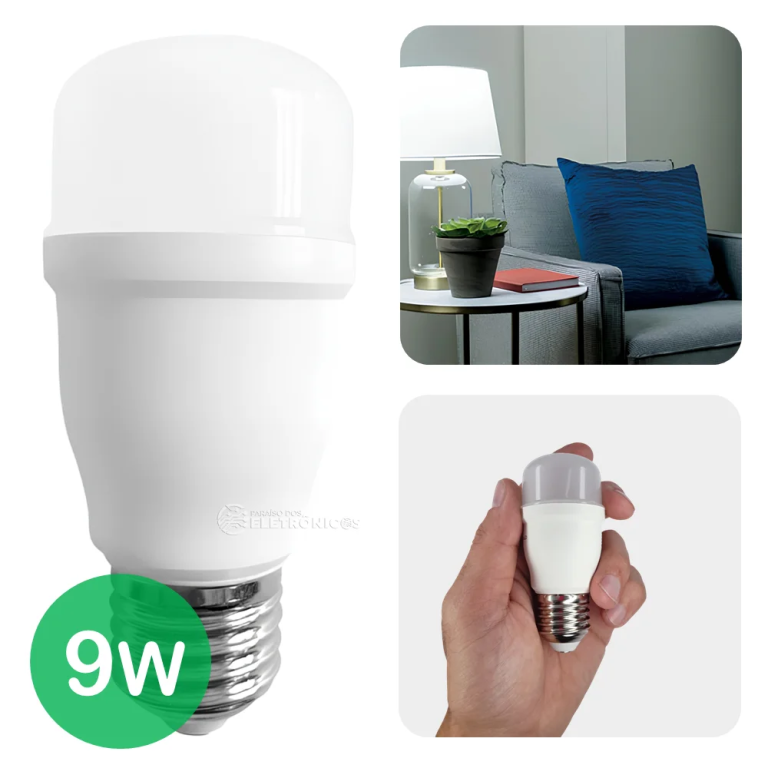 LAMPADA MINI LED 9W BULBO E27 SORTELUZ 20666