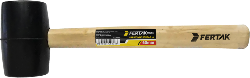 MARRETA DE BORRACHA 60MM FERTAK 5605