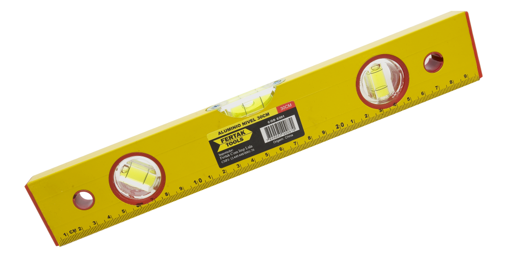 NIVEL DE ALUMINIO 30CM FERTAK 6301