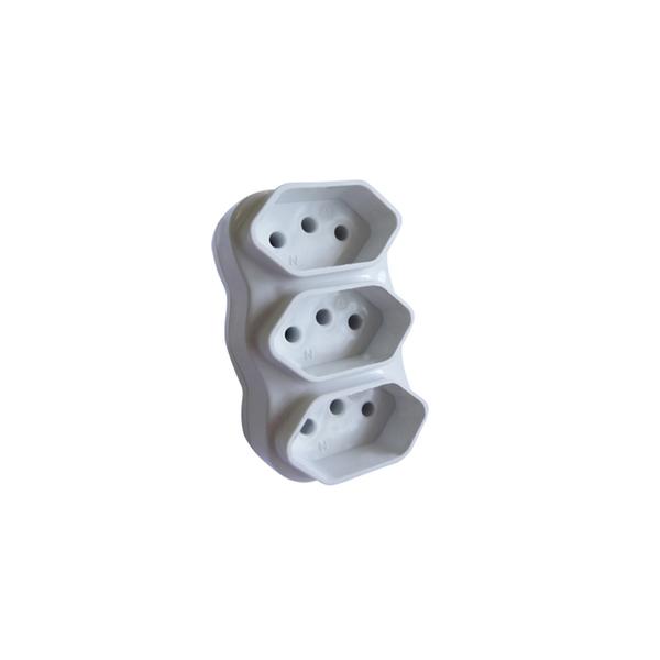 PINO ADAPTADOR T 2P COM 3TOMADAS PRISMATEC 2