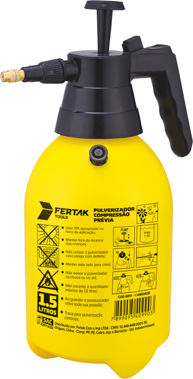 PULVERIZADOR 1,5L PRESSAO FERTAK 6911