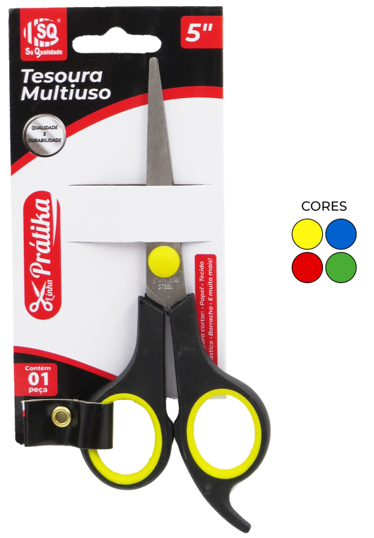 TESOURA MULTIUSO 5'' SQ-3269