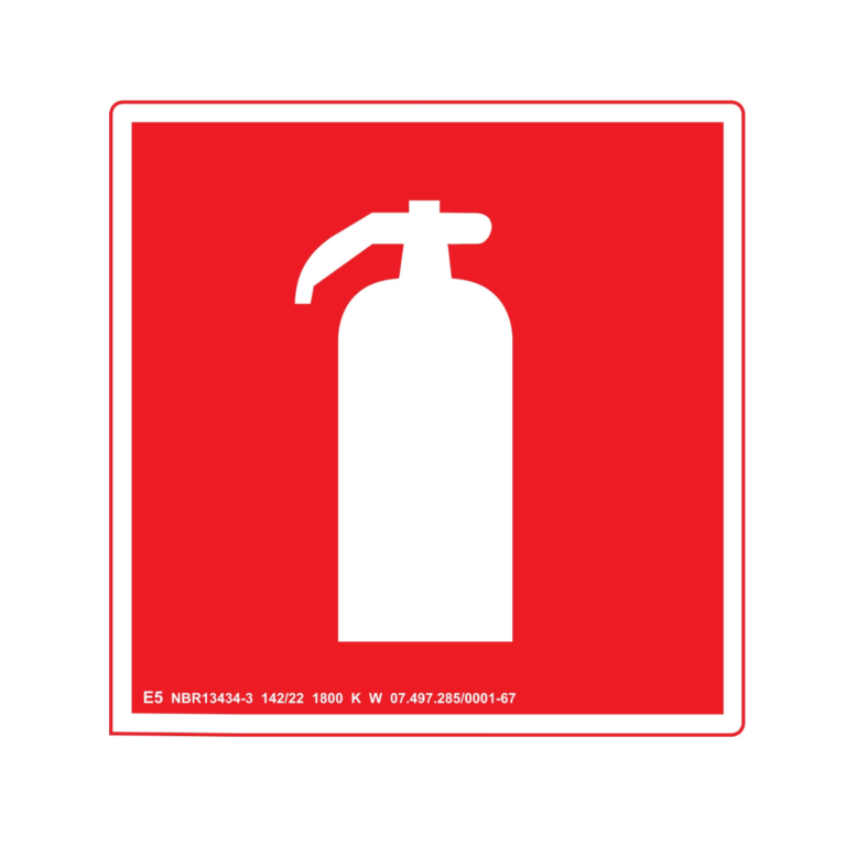 Placa de Sinalização Extintor Universal Fotoluminescente
