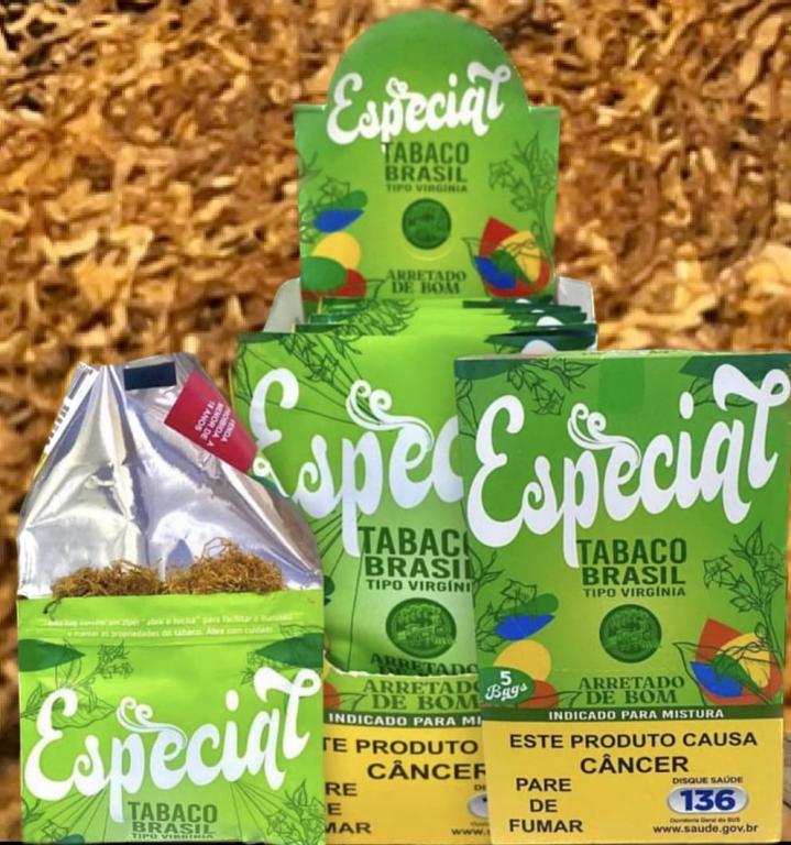 TABACO ESPECIAL ARRETADO DE BOM TIPO VIRGINIA C/5 DE 25G
