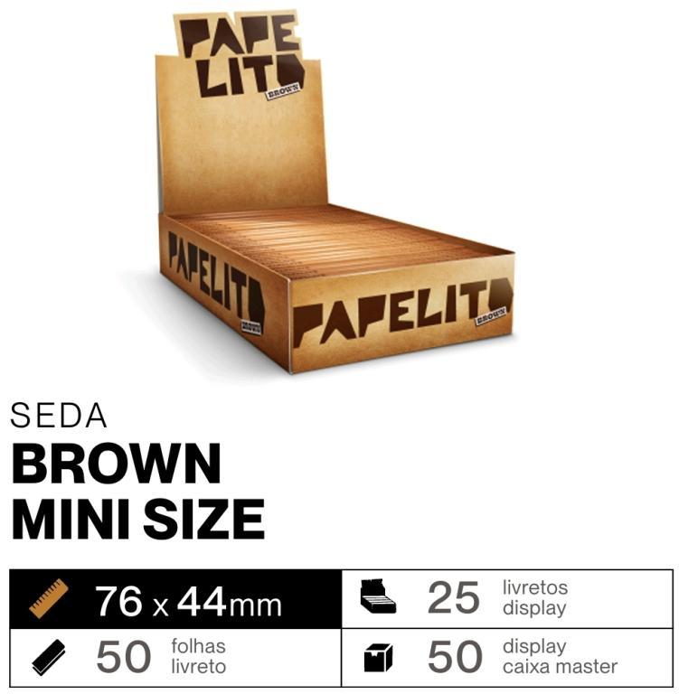 PAPEL SEDA PAPELITO BROWN MINI C/25