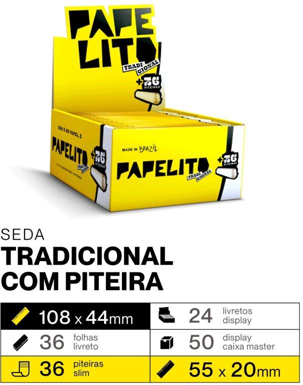 PAPEL SEDA PAPELITO TRADICIONAL C/ PITEIRA C/24 + 36 PITEIRA