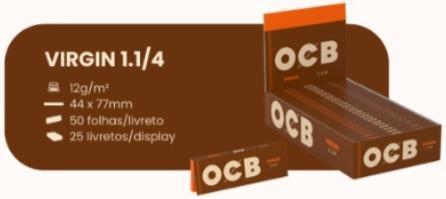 PAPEL SEDA OCB BROWN MINI 1.1/4 C/25