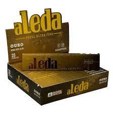 PAPEL SEDA ALEDA OURO BROWN KS SLIM C/20