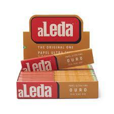 PAPEL SEDA ALEDA OURO BROWN KS SLIM C/20