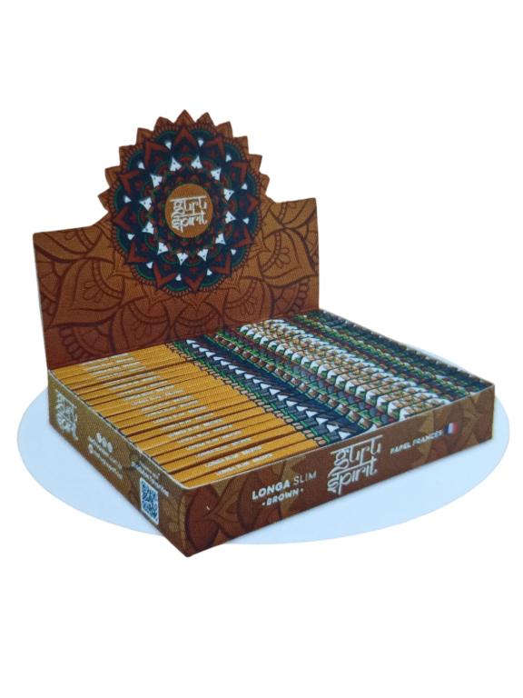 PAPEL SEDA GURU SPIRIT LONGA BROWN SLIM C/20