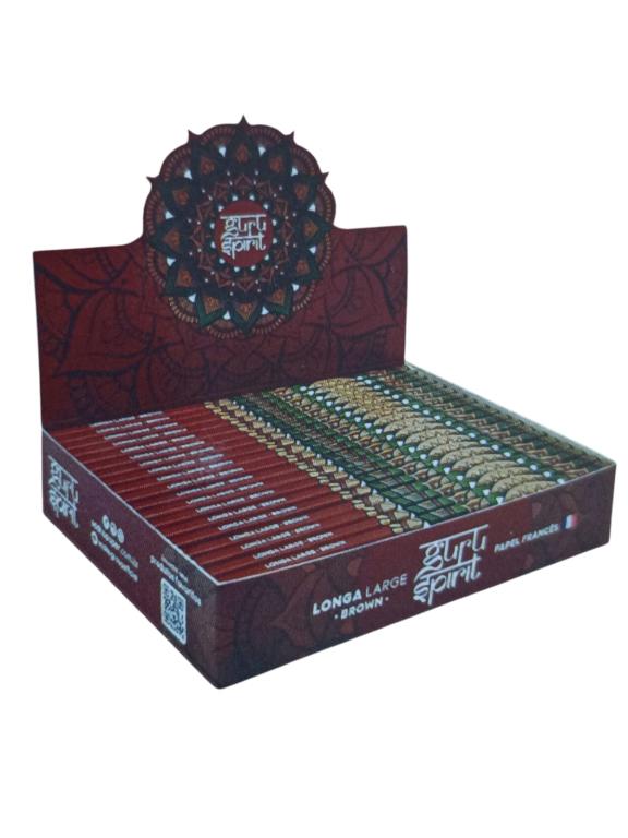 PAPEL SEDA GURU SPIRIT LONGA BROWN LARGE C/20