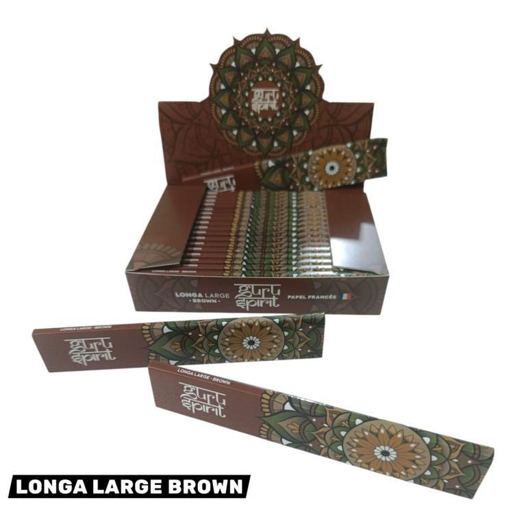 PAPEL SEDA GURU SPIRIT LONGA BROWN LARGE C/20