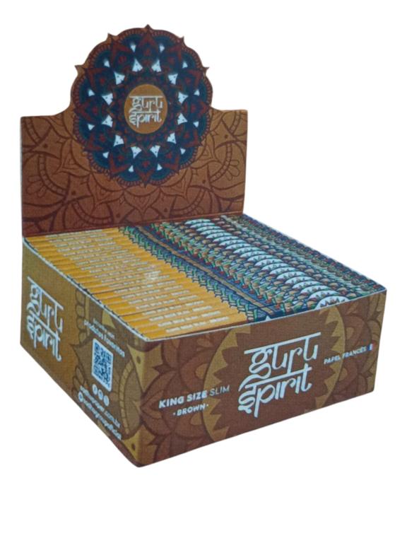 PAPEL SEDA GURU SPIRIT KS BROWN SLIM C/40