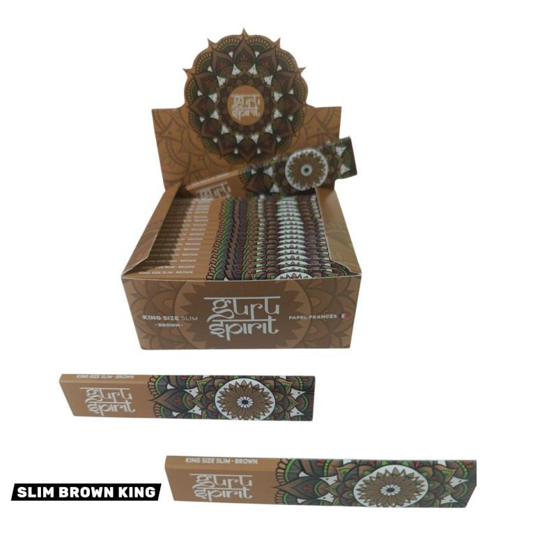 PAPEL SEDA GURU SPIRIT KS BROWN SLIM C/40