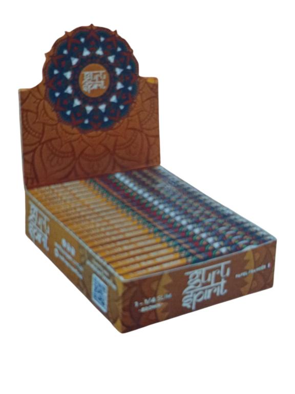 PAPEL SEDA GURU MINI 1/4 BROWN SLIM C/20