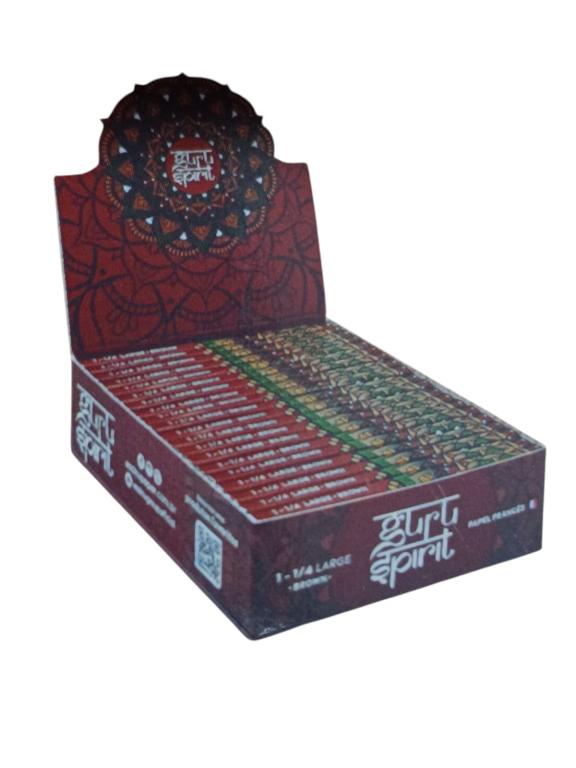 PAPEL SEDA GURU SPIRIT 1/4 BROWN LARGE C/20