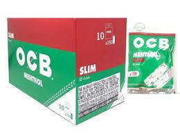 FILTRO PARA CIGARRO OCB SLIM MENTHOL 6,0MM C/10/150