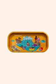 BANDEJA METAL RET SADHU COLEÇÃO SUMMER 21CM X 10,5CM X 1,8CM (WAVE SUMMER)