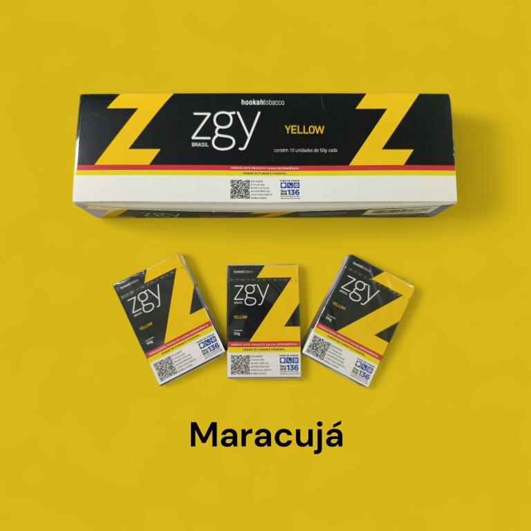 FUMO ZGY BRASIL YELLOW C/10UN (MARACUJÁ)