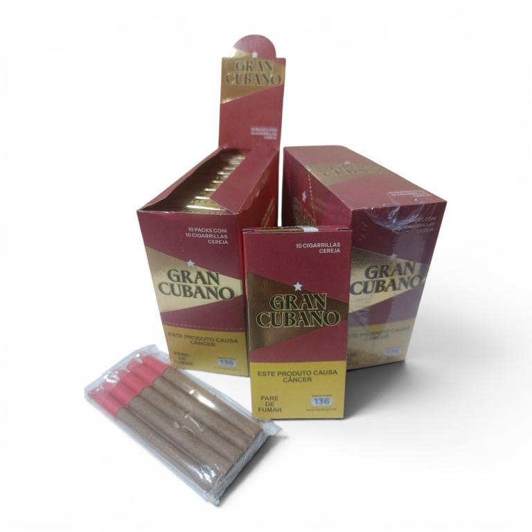 CIGARRILHA GRAN CUBANO CEREJA C/10