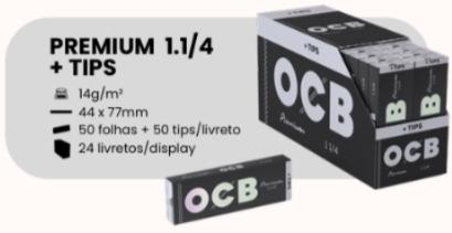 PAPEL SEDA OCB PREMIUM MINI + PITEIRA  C/24