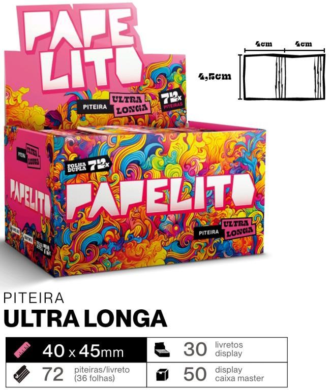 PITEIRA DE PAPEL PAPELITO ULTRA LONGA DUPLA 2X1 C/30