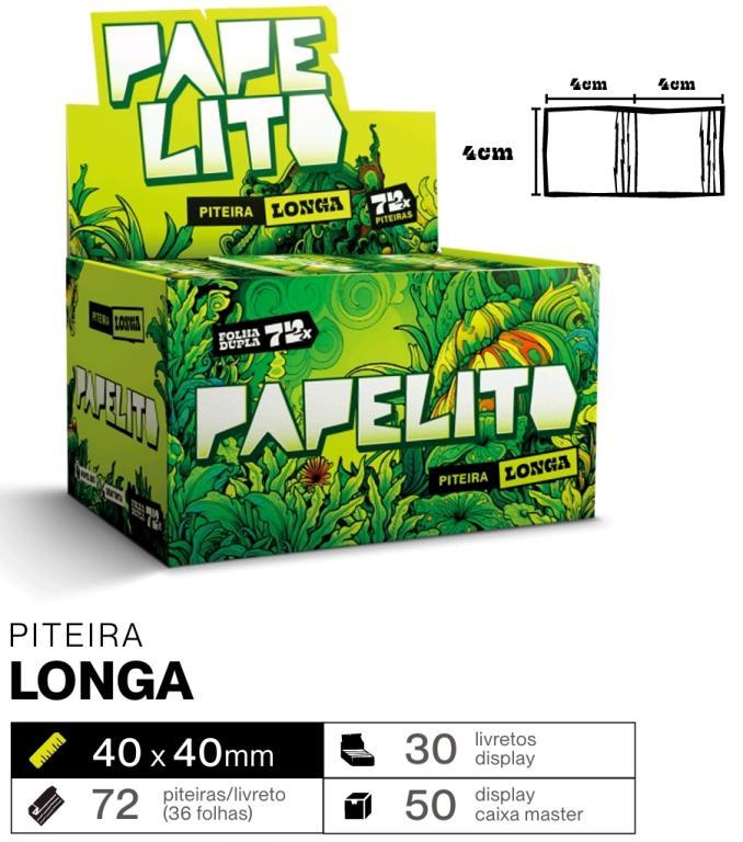 PITEIRA DE PAPEL PAPELITO LONGA DUPLA 2X1 C/30