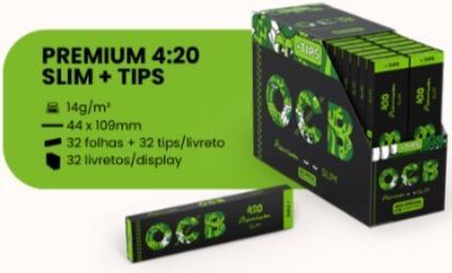 PAPEL SEDA OCB PREMIUM KS VENYA SON + PITEIRA LIMITIDA C/32