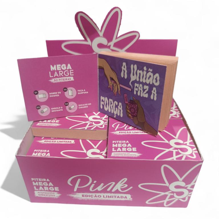 PITEIRA DE PAPEL SADHU MEGA LARGE PINK C/20