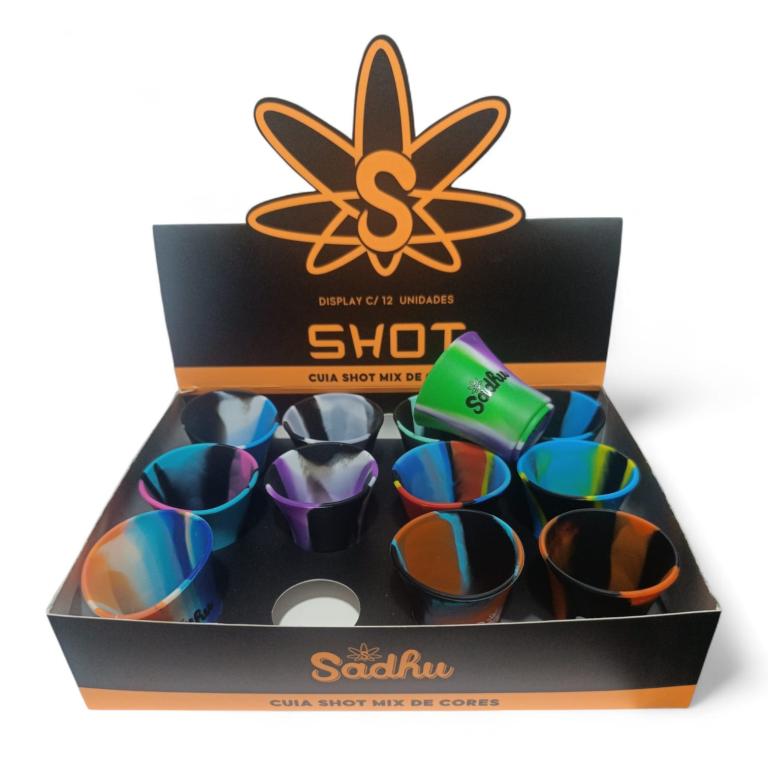 CUIA SILICONE SADHU SHOT MIX DE CORES C/12