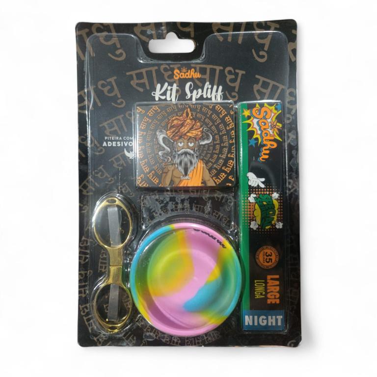 KIT SPLIFF SADHU NIGHT PIT+CUIA+SEDA+TESOURA