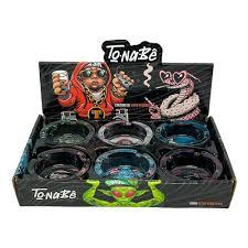 CINZEIRO DE VIDRO REDONDO TONABE 85MM C/6