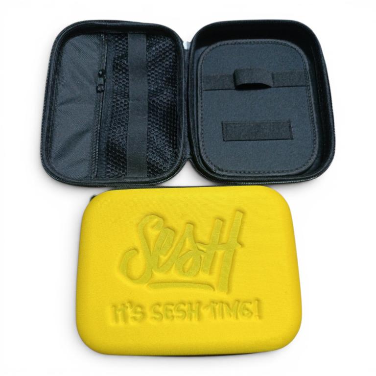 CASE SESH AMARELO C/ ZIPER PRETO