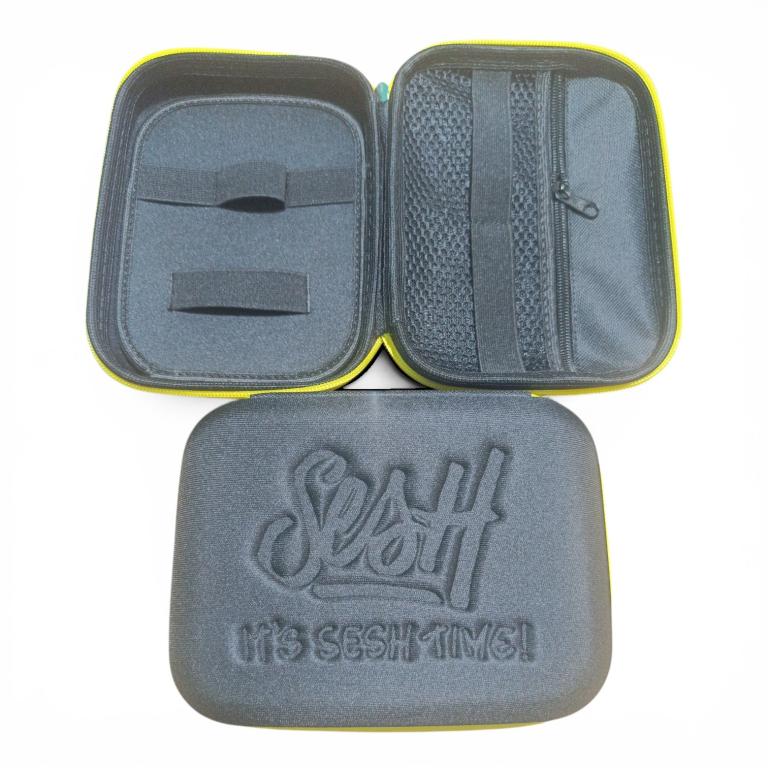 CASE SESH PRETO C/ ZIPER AMARELO