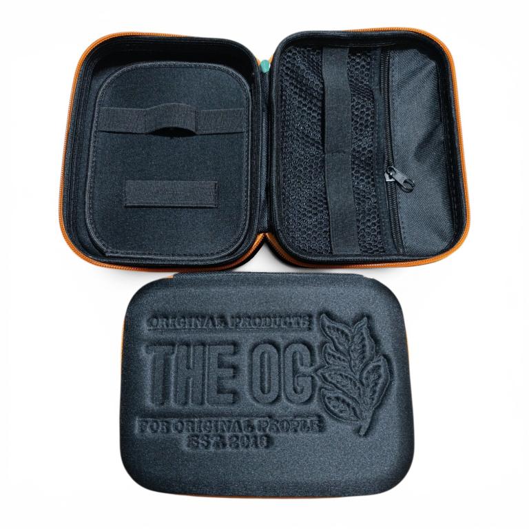 CASE THE OG PRETO C/ ZIPER LARANJA
