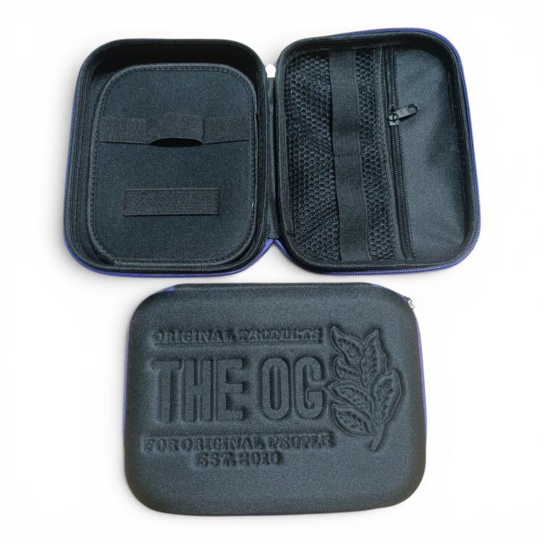 CASE THE OG PRETO C/ ZIPER ROXO