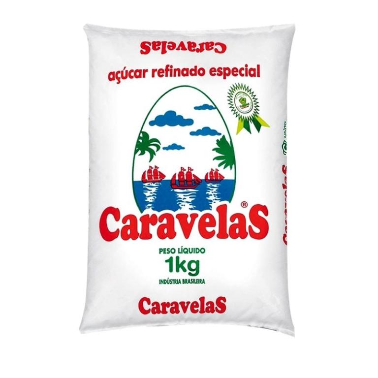 AÇUCAR REFINADO CARAVELAS 1KG