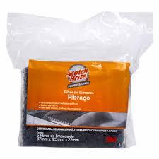FIBRAÇO SCOTCH-BRITE FIBRA LIMP. PROF. 125X87X22MM C/5 UN