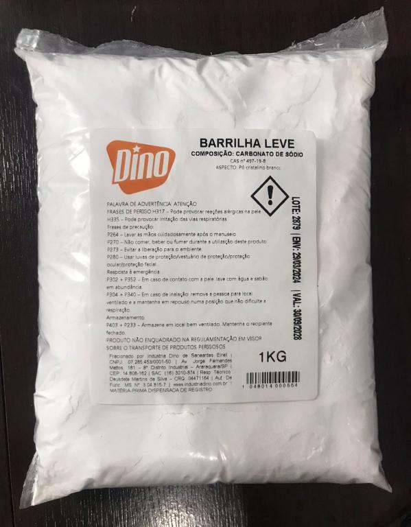 BARRILHA LEVE (CARBONATO DE SÓDIO) 1KG DINO